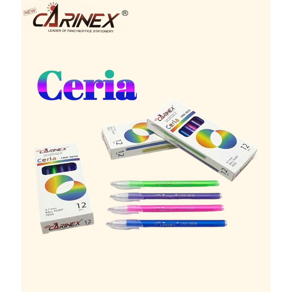 ปากกา Carinex Ceria CNX-8830 (12 ชิ้น)