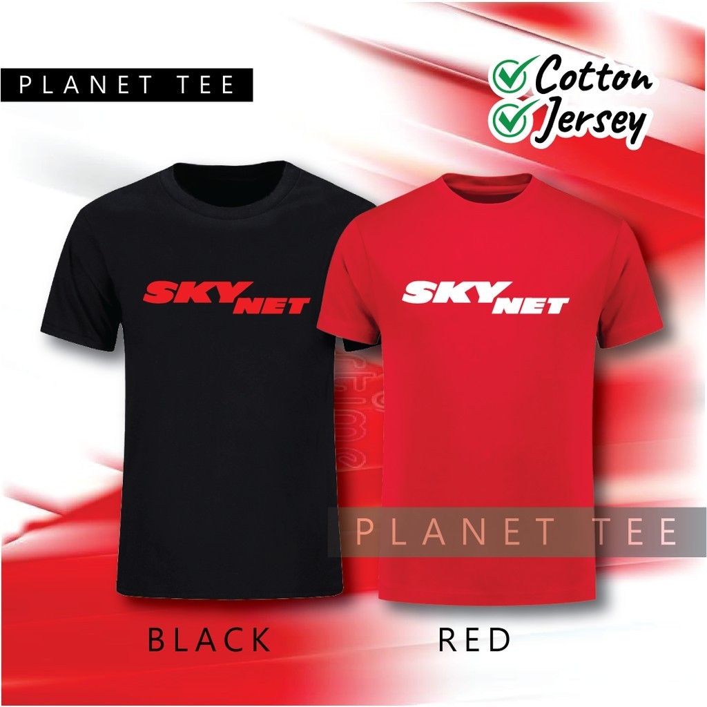 พร้อมส่ง เสื้อยืด Skynet Rider Cotton Long Short Sleeve Baju Delivery