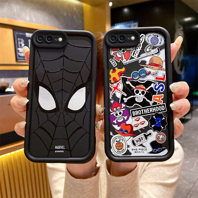 เคส iphone 7 plus เคสโทรศัพท์ One Piece Spider-Man สําหรับ iphone 7 plus case iphone 8 plus case น่า