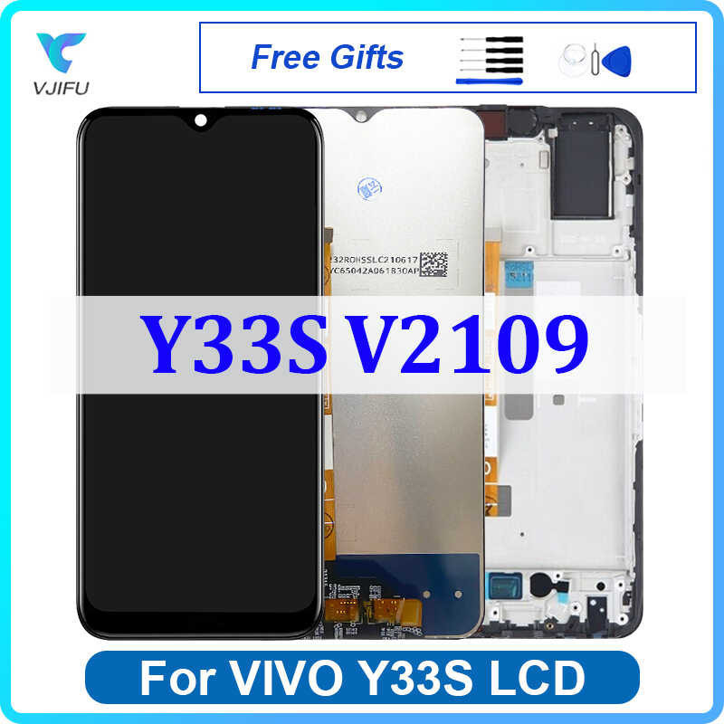 6.58" LCD For VIVO Y33S V2109 Display Touch Screen Digitizer Assembly Replacement Phone Repair Par