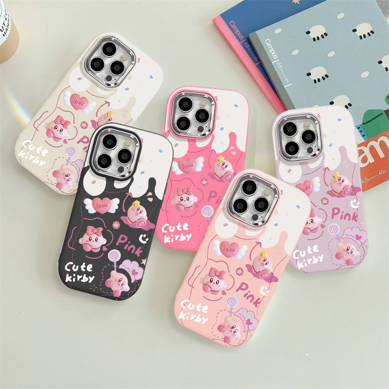 ดอกไม้ดอกทิวลิปที่น่ารักโรแมนติกเรียบง่า เลนส์โลหะชุบ เคสไอโฟน 11 13 15 14 12 Pro Max XR XS X Max 8 7 14 15 Plus SE 2020