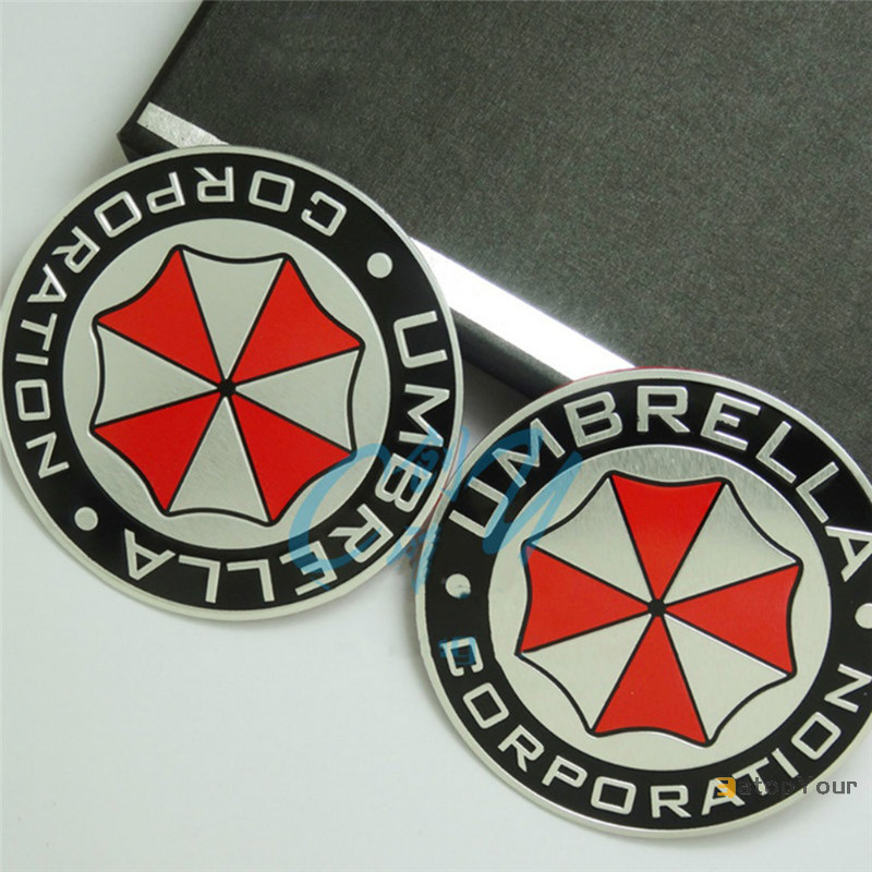 Eatopyour] ร่มอลูมิเนียมอัลลอยด์ 3D Corporation Resident Evil Decals ตกแต่งป้ายใหม่