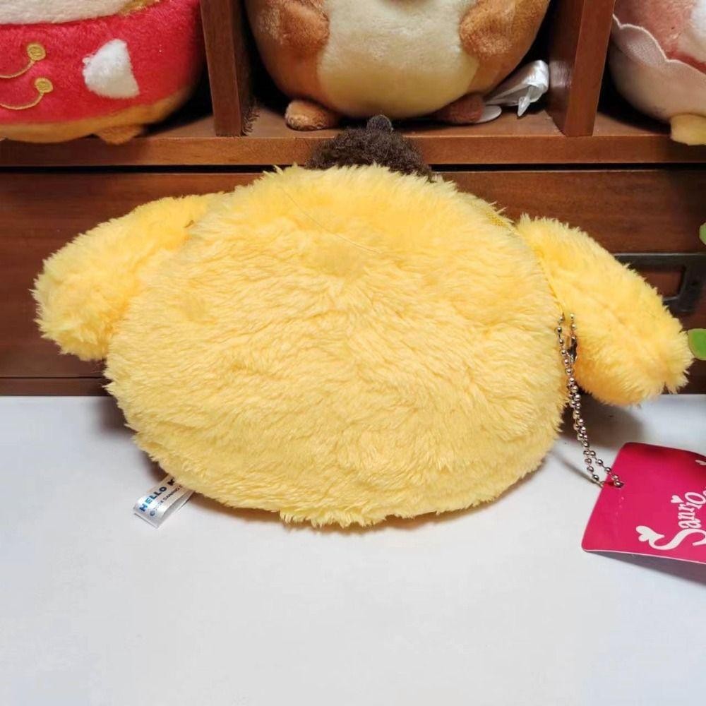 Sevenhome3e กระเป๋าใส่เหรียญตุ๊กตาการ์ตูน, กระเป๋าใส่เหรียญ Kuromi Pompompurin Cinnamoroll, น่ารัก Melody กระเป๋าสตางค์ใบเล็ก Charm กระเป๋าจี้หญิง