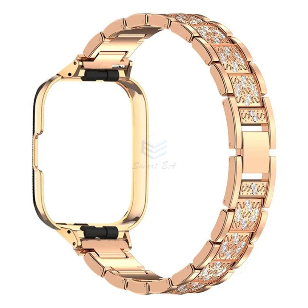 สําหรับ Xiaomi Redmi Watch 4 / Redmi Watch 3 Active / Redmi Watch 3 / Redmi Watch 2 lite เพชรสร้อยข้อมือสแตนเลส Redmi 3 Active/lite สายนาฬิกา Band