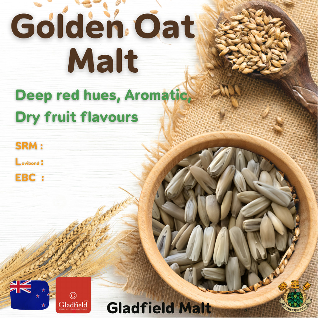 Gladfied Golden Oat Malt/Crystal Oat Malt (Gladfield)
