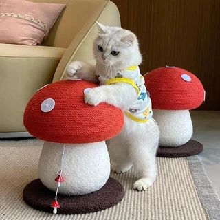 ที่ลับเล็บแมว รูปร่างเห็ด คอนโดแมว ของเล่นแมว ที่ฝนเล็บแมว ทนต่อการสึกหรอ ไม่ครอบครองพื้นที่