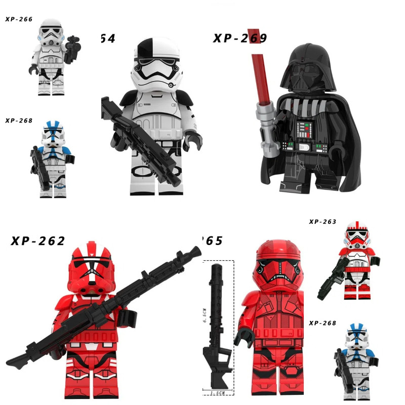 บล็อกสร้าง Corey ใหม่ KT1034 ของเล่นบล็อกตัวต่อสําหรับเด็ก Star Wars XP262-269