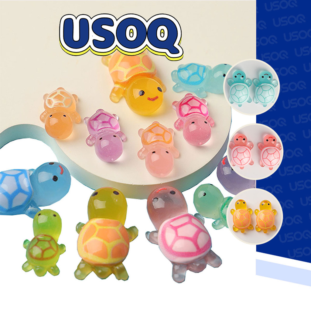 Usoq Jibbitz Crocs การ์ตูนเต่าสัมผัสแต่ละถ้ําอื่นรองเท้าหัวเข็มขัด DIY อุปกรณ์เสริม Crocs Charm Jibbitz ปุ่ม