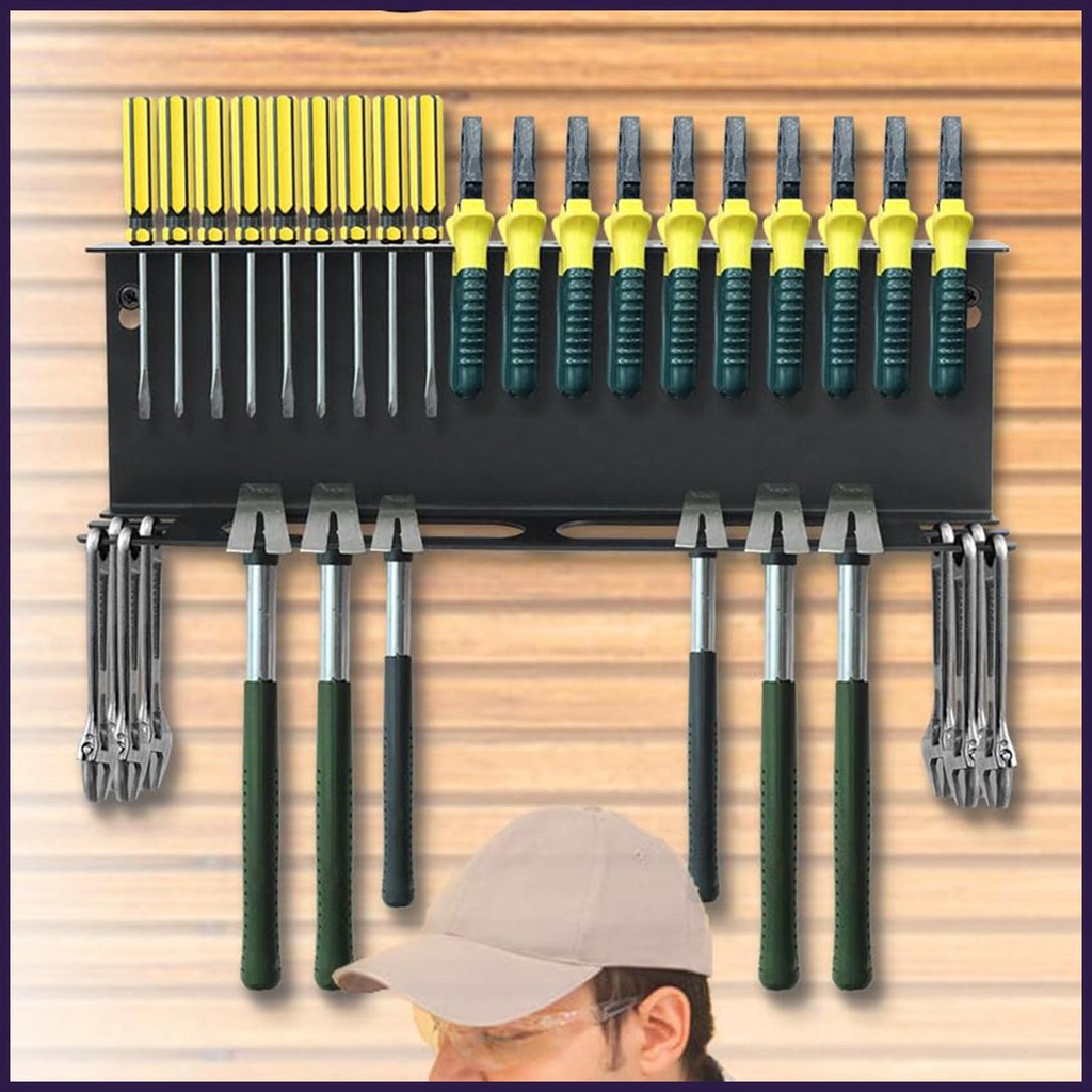 คีม Rack Wall Mount คีม Organizer Rack Workshop เครื่องมือไขควงผู้ถือประแจโลหะชั้นเก็บสําหรับ win1th