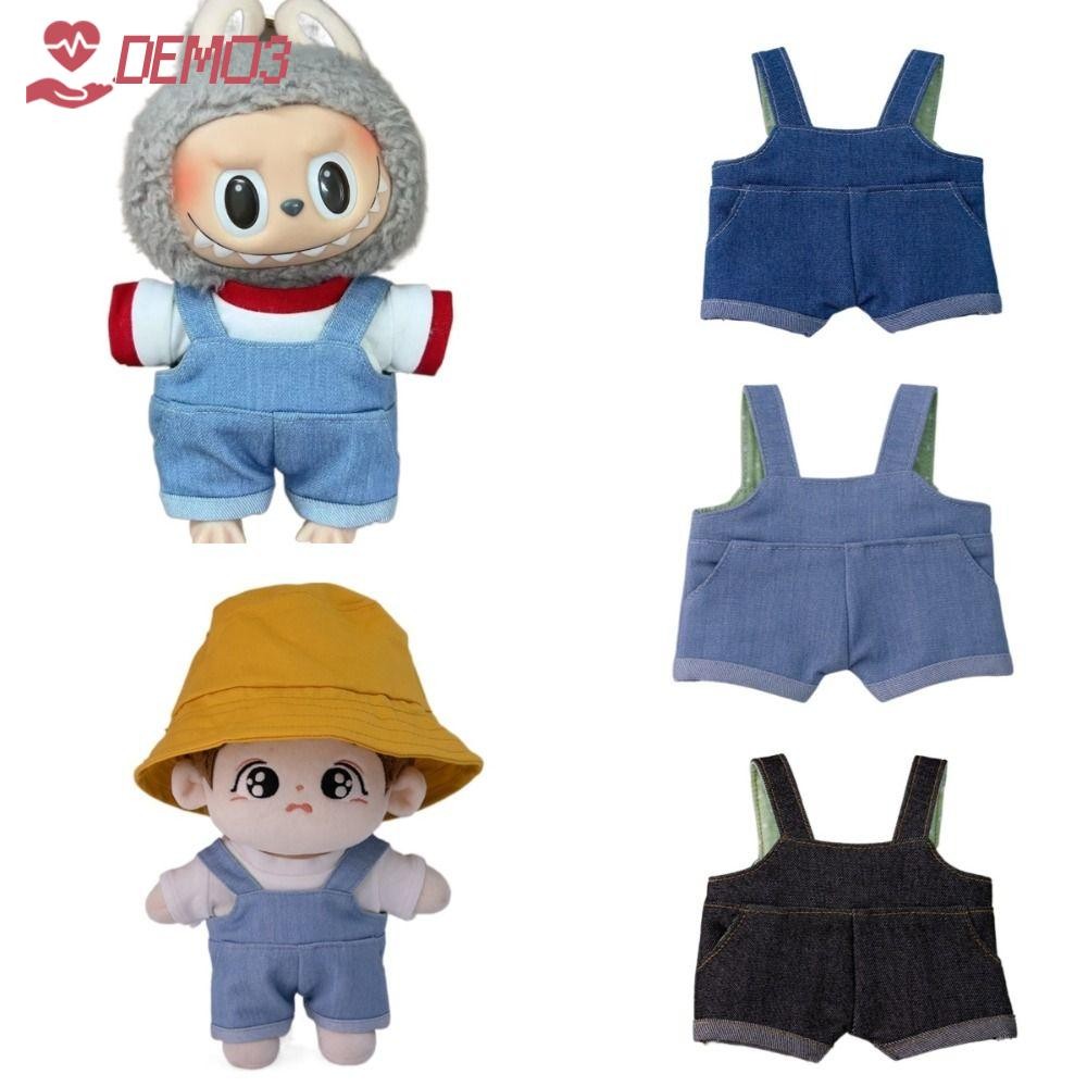 [DEMO3] 17 ซม. Labubu Rompers, 10 ซม.15 ซม.20 ซม.ผ้าฝ้ายตุ๊กตา Handmade ตุ๊กตาของเล่น, แฟชั่นเปลี่ยน DIY Labubu กางเกง Labubu