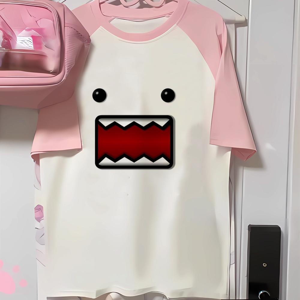 Domo เสื้อยืดผู้ชาย streetwear ญี่ปุ่น Tee ชายออกแบบเสื้อผ้าตลก