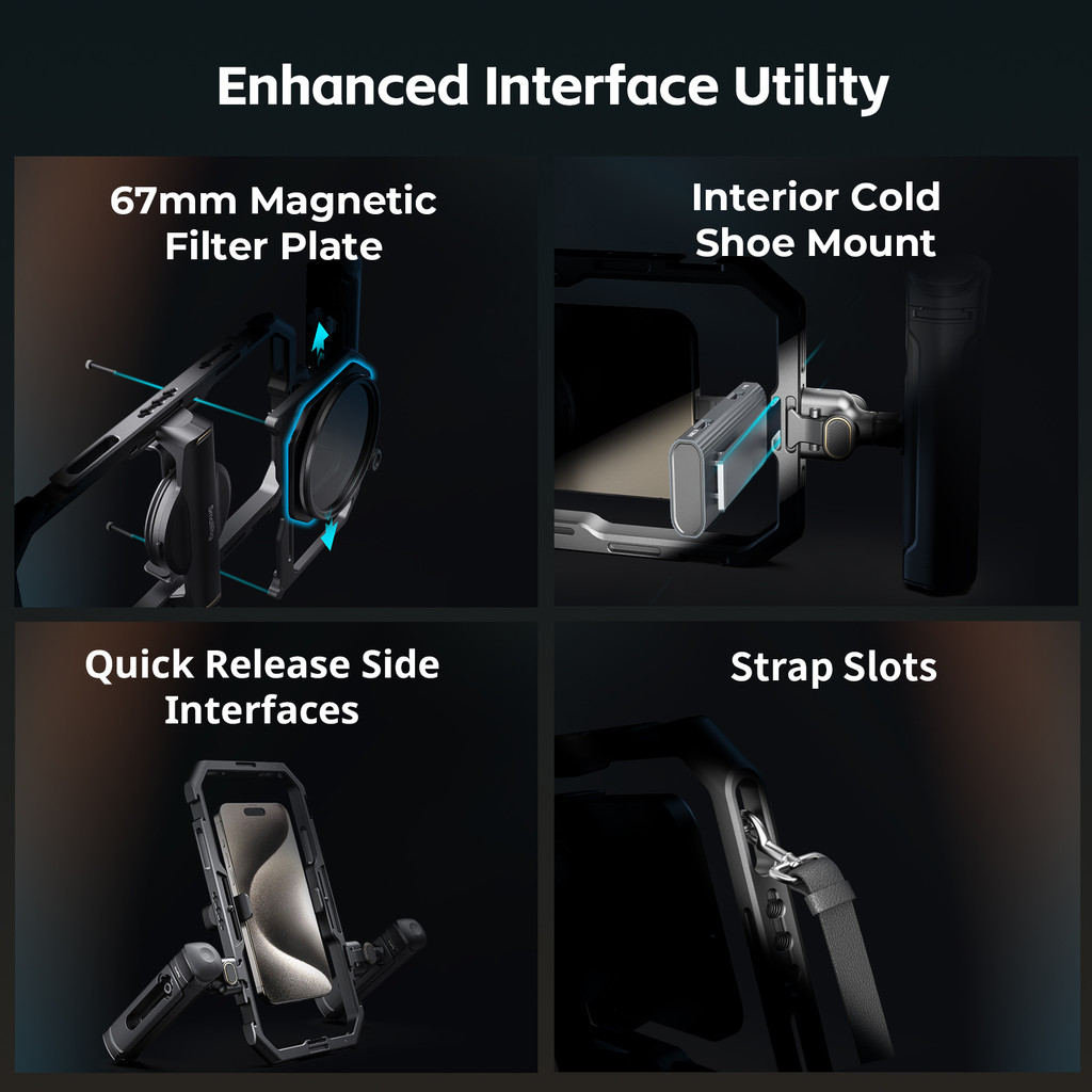 Smallrig All-in-One Video Kit สําหรับสมาร์ทโฟน Creators Quick #4704 #4597 #3384 #4121