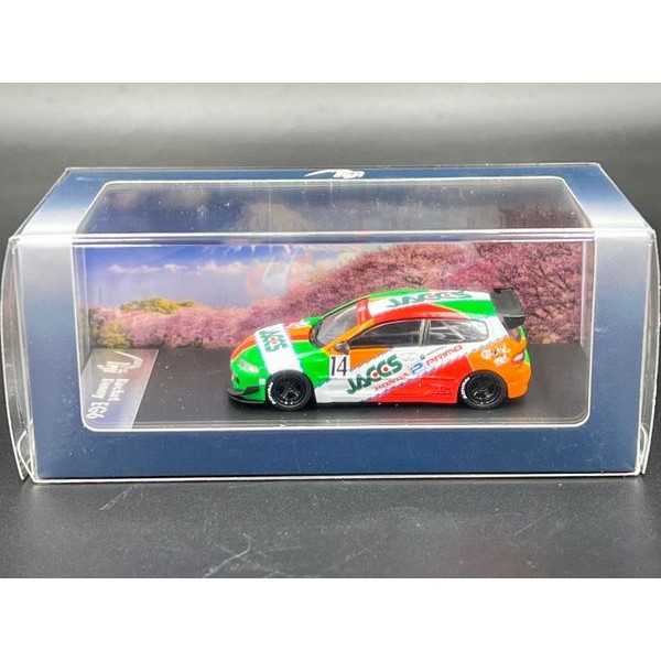 Fuji 1/64 Diecast Pandem Civic EG6 Rocket Bunny JGCC #14