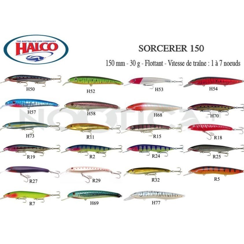 Halco SORCERER 150 STD 30GSM 3.5MTR ตกปลา LURE GEWANG PANCING HALCO