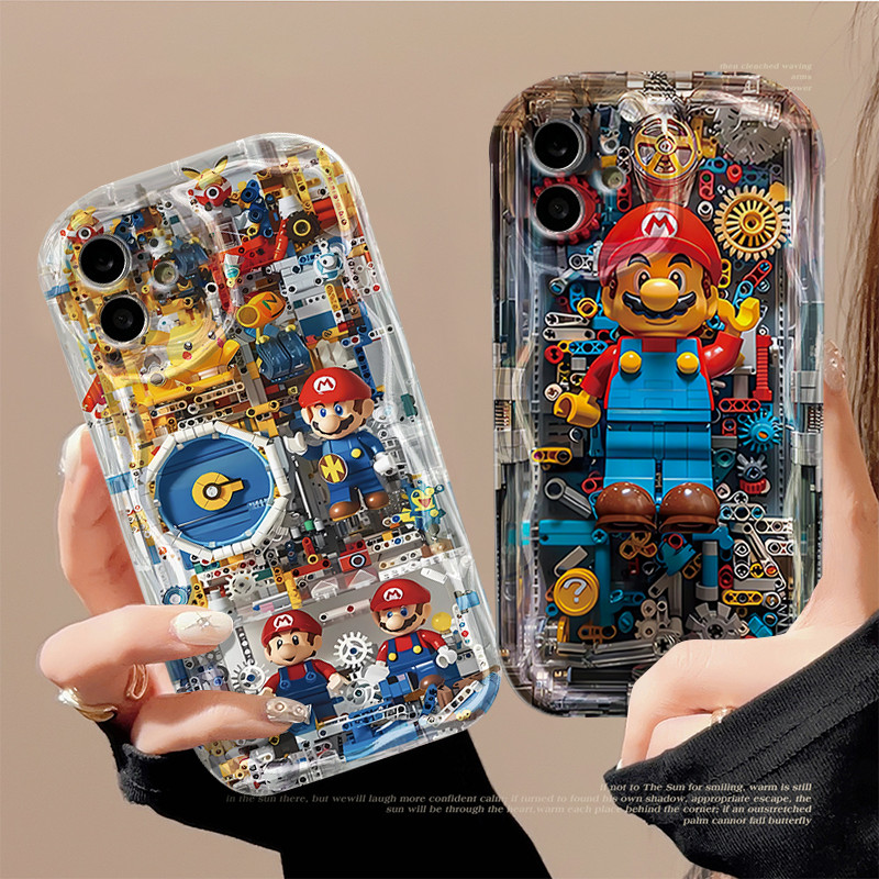 สําหรับ Xiaomi Redmi 9T 9A 9C 10A 10C 12C A1 A2 12 Poco X3 NFC X3 Pro Poco M3 เคสโทรศัพท์ Soft TPU Gear Creative วิศวกร Mario Series กันกระแทกกันฝุ่น