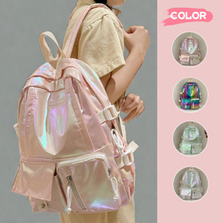 BF New กระเป๋าสะพายหลัง นักเรียน มัธยม กันน้ำ กระเป๋าเป้ ใบใ…