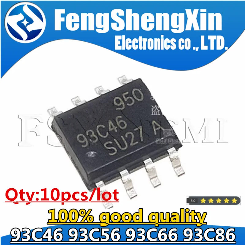 10 ชิ้น 93C46 93C56 93C66 93C86 SOP-8 AT93C46 AT93C56 AT93C66 AT93C86 ชิป SOP