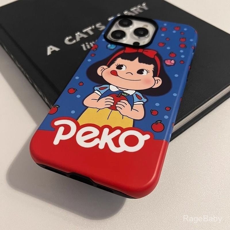 การ์ตูนน่ารักผลไม้เจ้าหญิงเคสโทรศัพท์แอปเปิ้ลสำหรับ iPhone 11PROMAX 11 12 13 PRO MAX 14PROMAX 14 15 PRO MAX XR xsmax 7plus 11Pro เปลือกฝ้าสองชั้น – โปรปัง