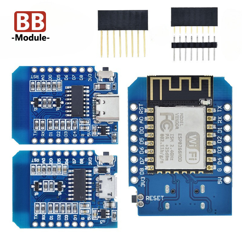 D1 Mini TYPE-C/MICRO ESP8266 ESP-12F CH340G V2 USB D1 Mini WIFI Development Board D1 Mini NodeMCU Lu