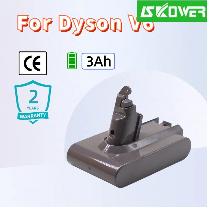 ✿แบตเตอรี่ทดแทน Dyson V6 3Ah 25.2V Battery V6 Handheld Clean DC58 DC59 DC61