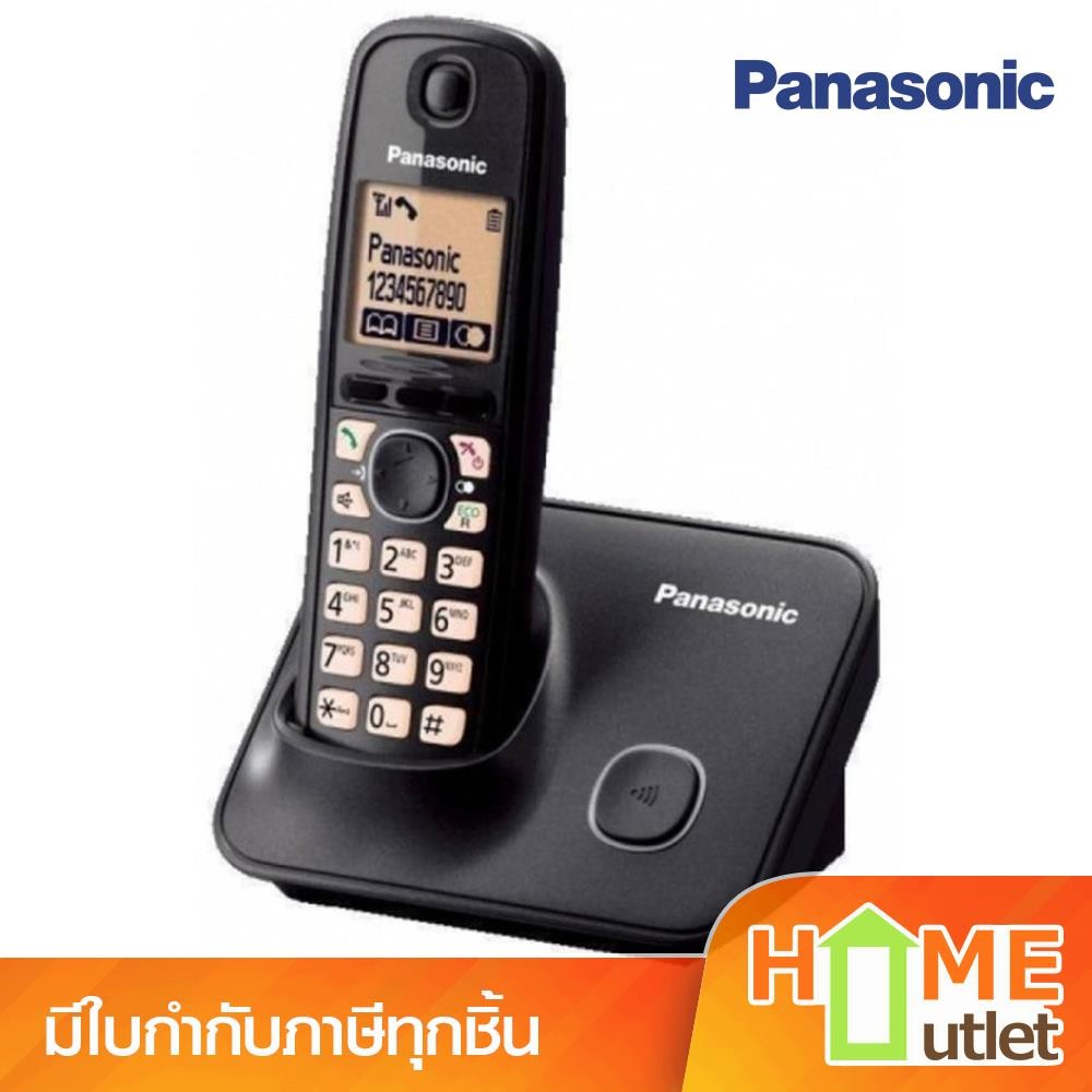 PANASONIC โทรศัพท์ไร้สายสีดำ รุ่น KX-TG3711BX B (2614)