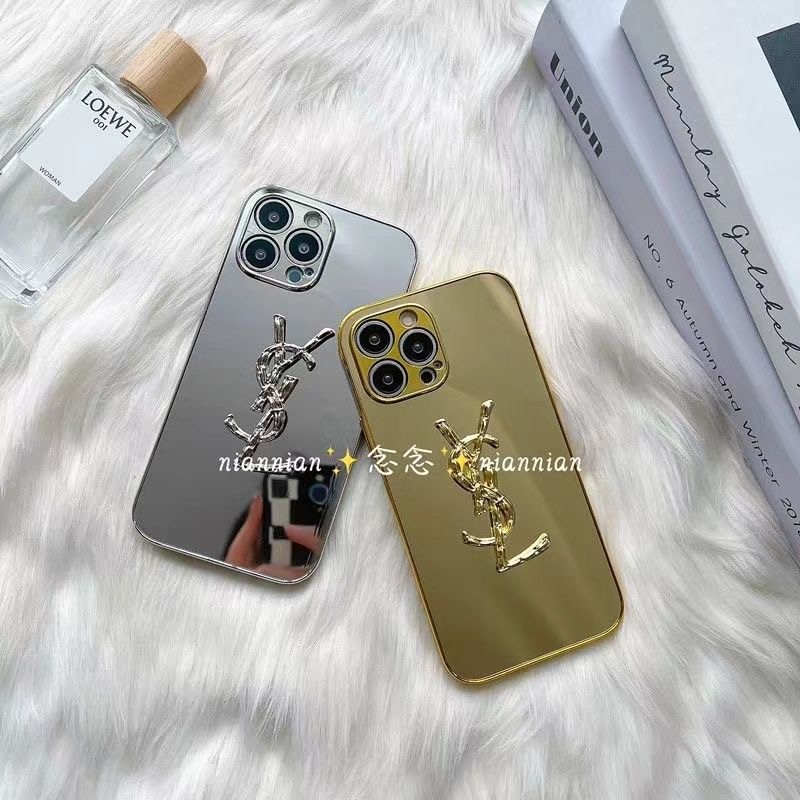 เคส iPhone16 15 14 13 12 11 Pro 6 6s 7 8 7Plus 8 Plus X XS XR XS MAX หรูหราทองแฟชั่นโทรศัพท์ปลอกอ่อน