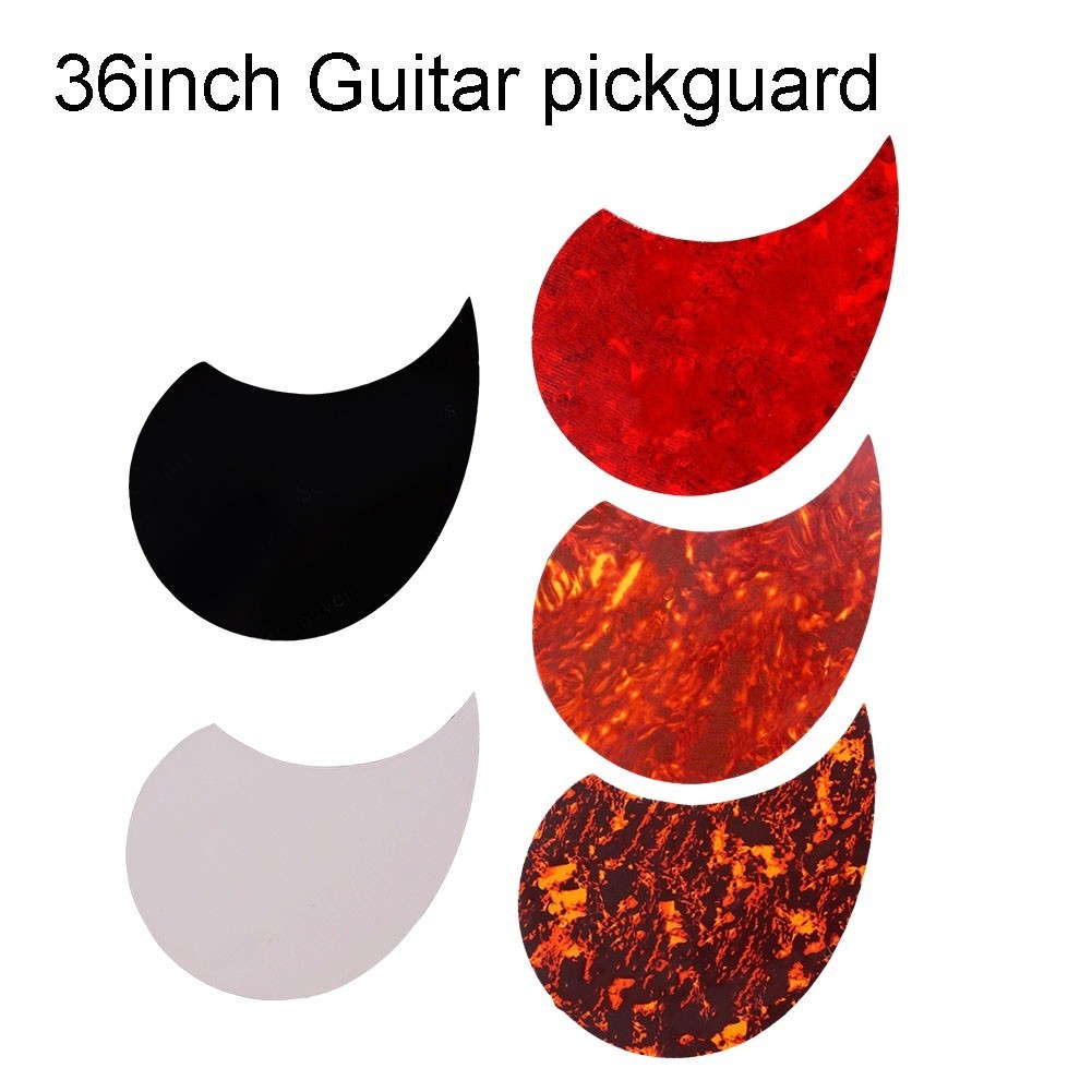 สวโฮม! 1 ชิ้น Drop Shape 36 \" กีตาร์อะคูสติก Pickguard แผ่นป้องกันรอยขีดข่วนชิ้นส่วนกีตาร์ สต็อกพร้อม "