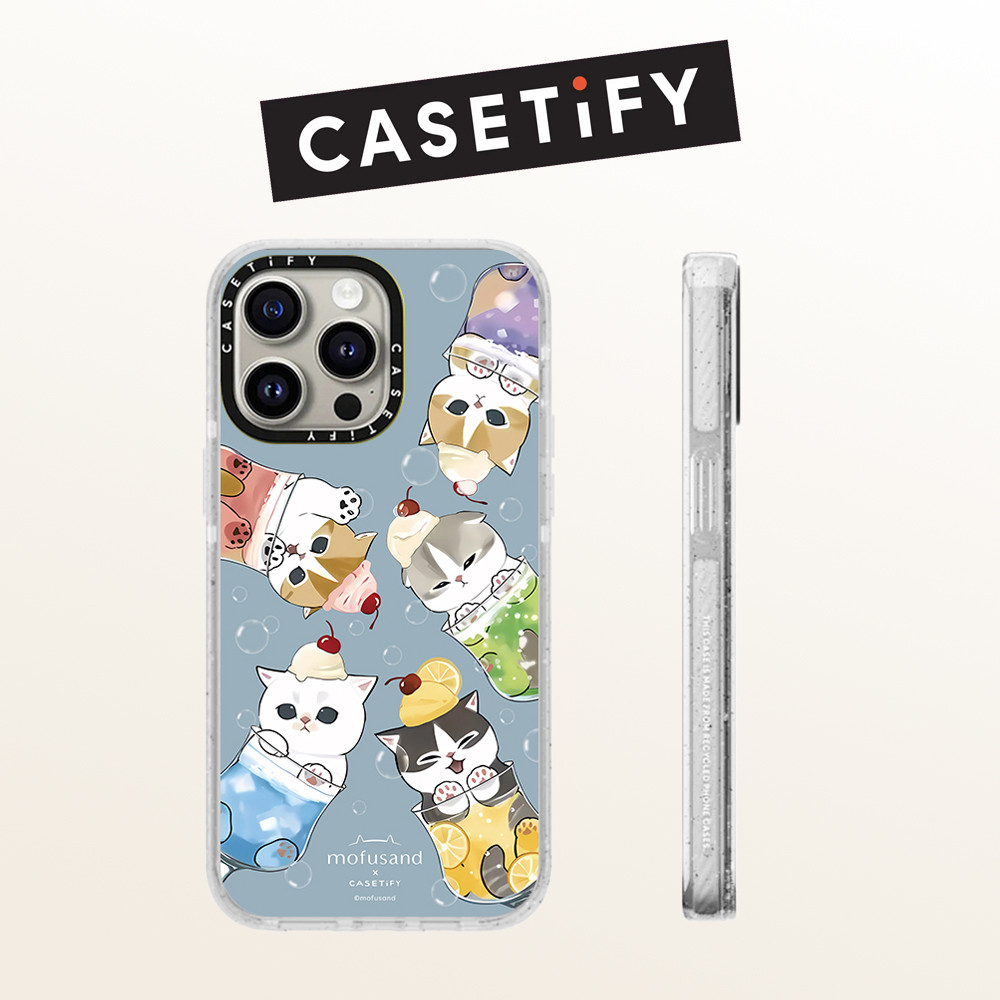 Drop proof glitter CASETIFY เคสโทรศัพท์โปร่งใสสําหรับ iPhone 16ProMax 16pro 16 Plus 15promax 15 14promax 13promax Macaron Cat hard case สําหรับ 12promax iPhone 13 กรณีคุณภาพสูง