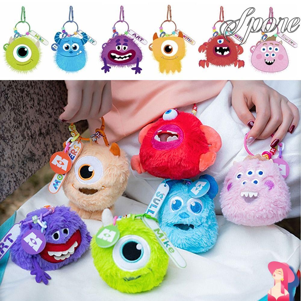 Spore กล่องของเล่นบีบ, กล่องของเล่น Fidget แบบพกพาตุ๊กตา, พวงกุญแจคลายเครียดคุณภาพสูง