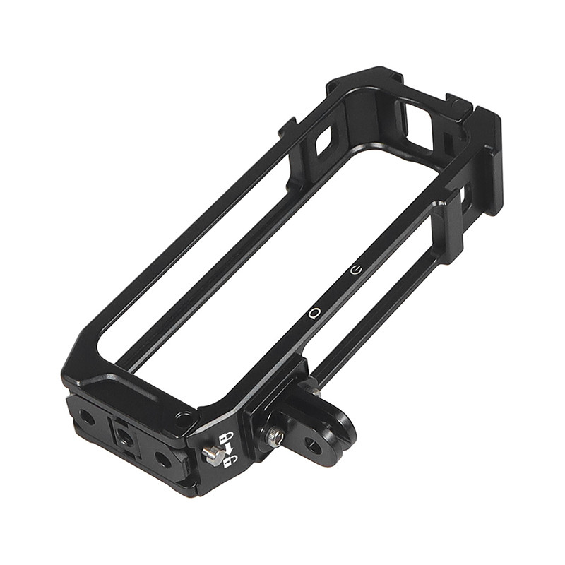 Novelgal กรอบป้องกันกล้องสําหรับ Insta360 X4 กรงโลหะ Rig ที่อยู่อาศัยพร้อมขยายฐานรองเท้าเย็นกรอบขยายกรณี