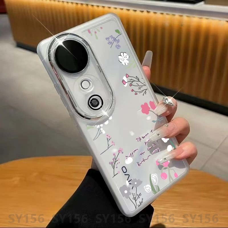 เคส Vivo V40 Pro 5G V40Pro V 40Pro V29 V27 V29e V27e 5G เคส พร้อมตัวป้องกันกล้องหรูหราน่ารักแฟชั่นกันกระแทกการออกแบบใหม่สาวผู้หญิงเคสโทรศัพท์