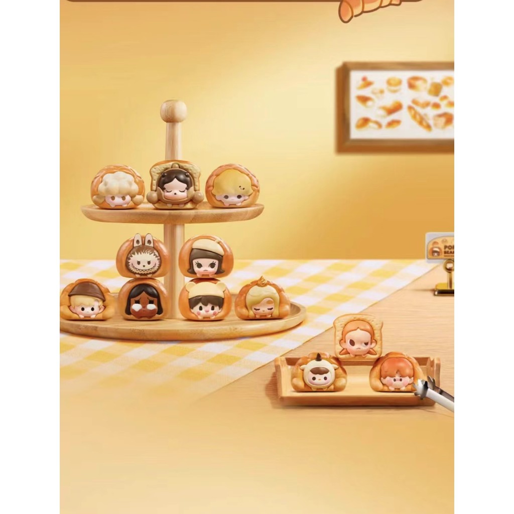 Bubble Mart POPBEAN Toast series การตกแต่งสร้างสรรค์ทํามือแบบคงที่
