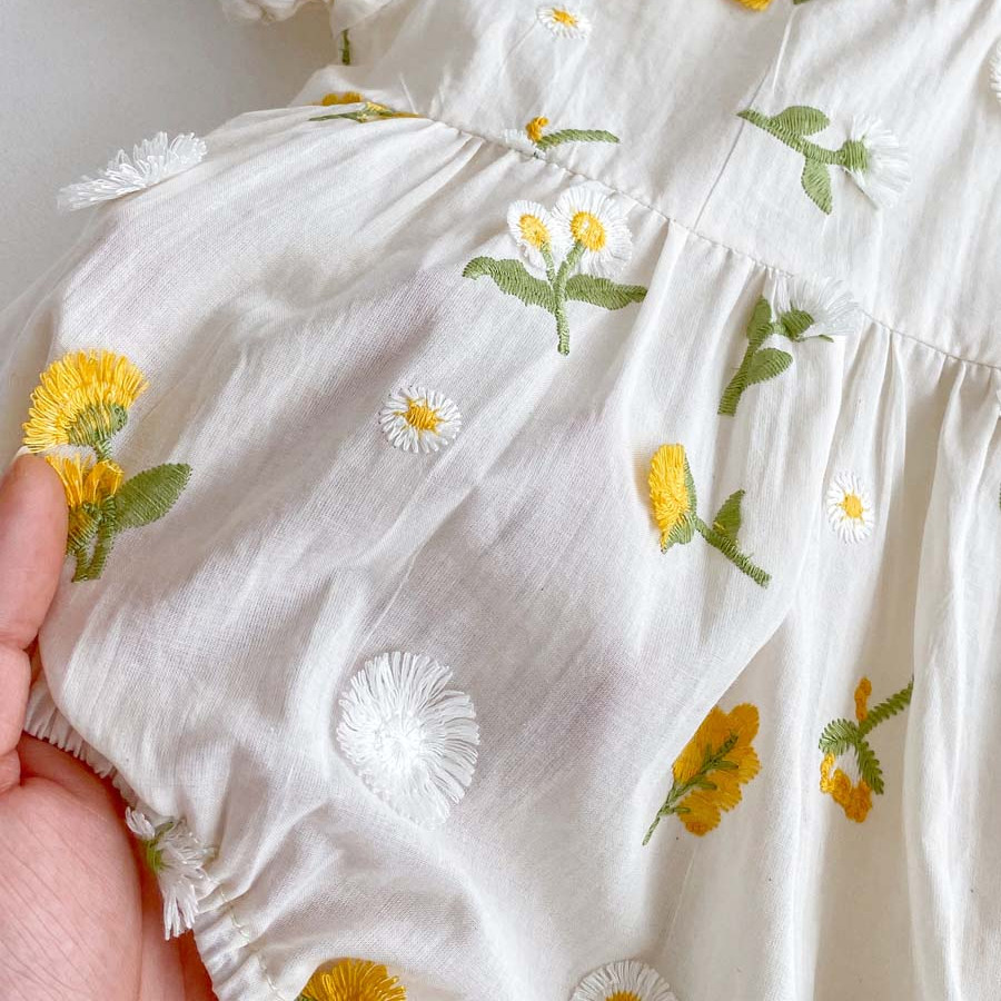 อิน ฤดูร้อนเด็กสาว ชุดรอมเปอร์ น่ารักเดซี่น้อยแขนสั้น ชุด ทารกเสื้อผ้า 0-2 ปี - รูปที่ 4