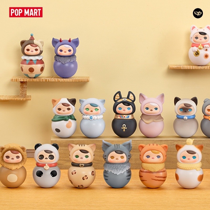 Pop MART PUCKY Meow Meow Tumbler series กล่องสุ่ม