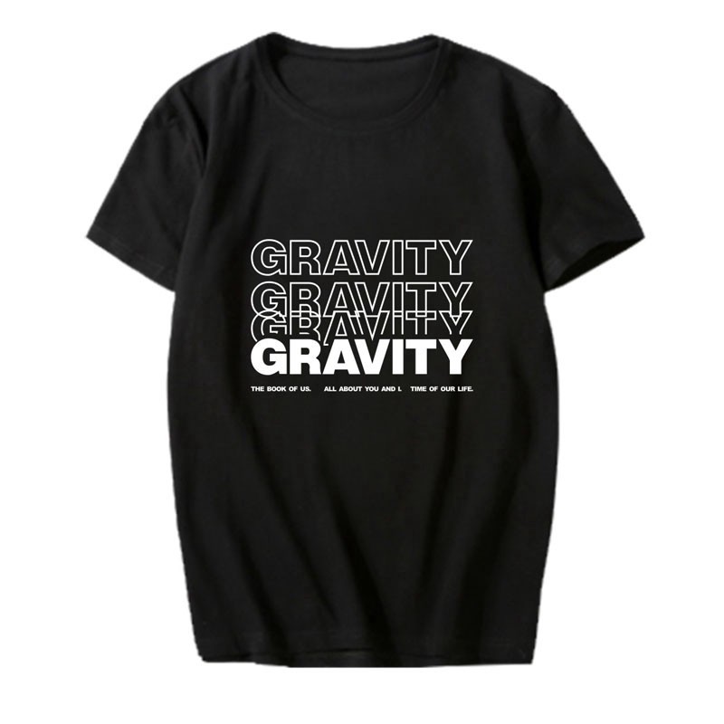 ใหม่ คอลูกเรือเสื้อยืดคอกลม✖✷KPOP DAY6 WORLD TOUR GRAVITY Concert T-Shirt Cal Unisex Crew Neck Tee T