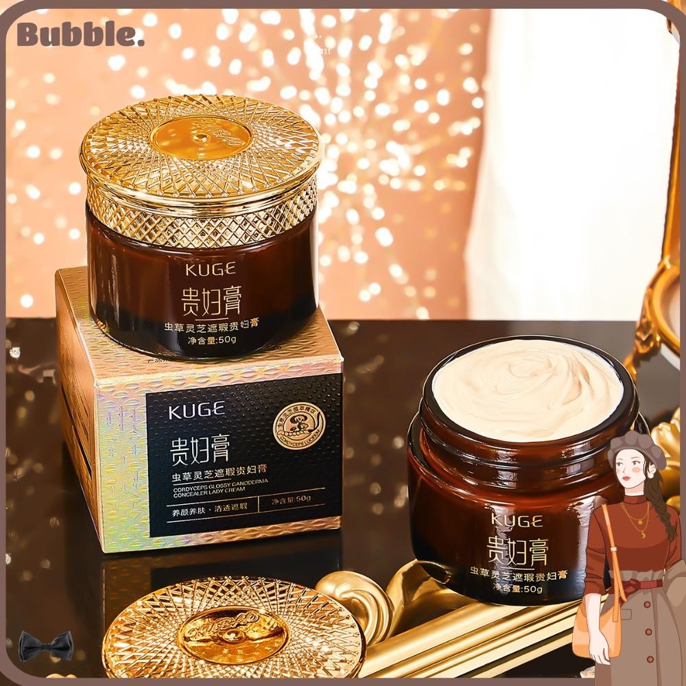 คอนซีลเลอร์ ฟอง, Cordyceps Glossy Ganoderma Lady Face Cream, ที่มีประสิทธิภาพ Moisturizing Brightening Pore ครีมที่มองไม่เห็นฤดูใบไม้ร่วงฤดูหนาว