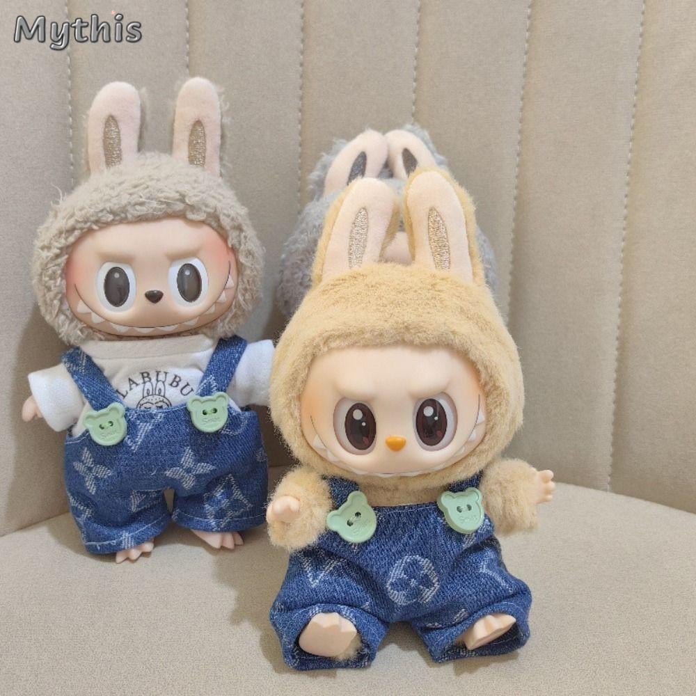 [MYTHIS] เสื้อผ้าตุ๊กตา Labubu Time To Chill Filled Handmade Doll Accessories,|Cos Gift Cotton Doll เสื้อผ้าตุ๊กตาทํามือสําหรับตุ๊กตาลาบู 17 ซม.