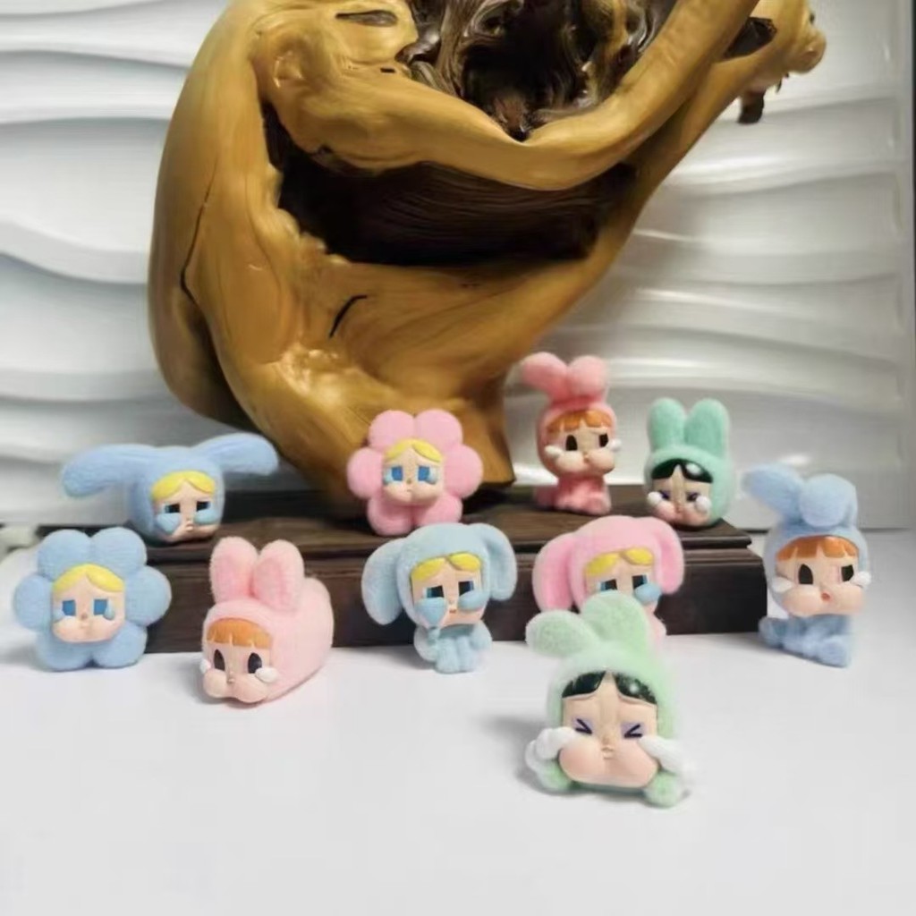Ht Popmart CryBaby Mini Plush Little Grain DIY ตุ๊กตาเครื่องประดับคอนโซลกลางรถอุปกรณ์เสริมในรถยนต์ HTTH