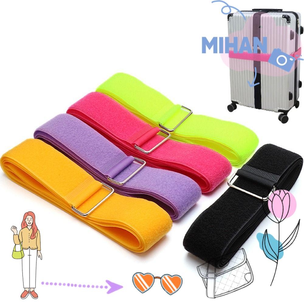 เดือน สายรัดนิรภัยกระเป๋าเดินทาง,ป้องกันการสูญหายคงที่กระเป๋าเดินทางวงยืดหยุ่น,กระเป๋ากระเป๋าเดินทางสายรัดป้องกันผูกเชือกปรับกระเป๋าเข็มขัดอุปกรณ์เ