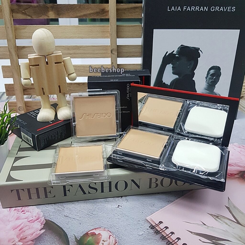 SHISEIDO แป้งผสมรองพื้น Synchro Skin Self-Refreshing Custom Finish Powder Foundation 9g & Case ตลับเปล่า