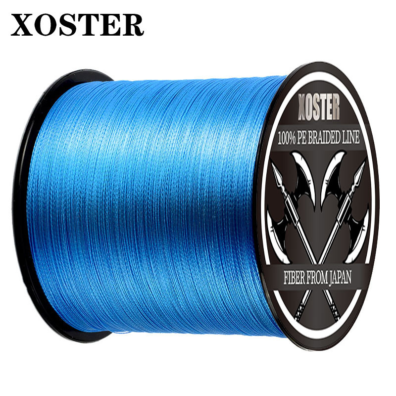 XOSTER 300M 500M 1000M X4 Strong PE สาย 4 Strands ถักสายตกปลา Multifilament ญี่ปุ่นสายตกปลาตกปลา Lure สําหรับตะขอตกปลา