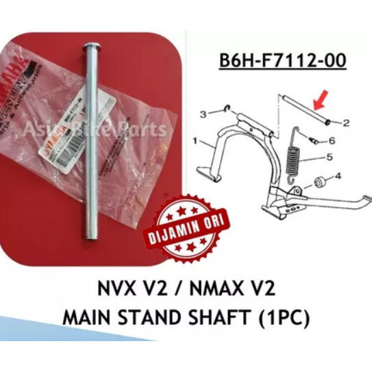 [ B6H-F7112-00 ] ขาตั้งหลัก SHAFT Yamaha NVX155 V2 & MMAX155 V2