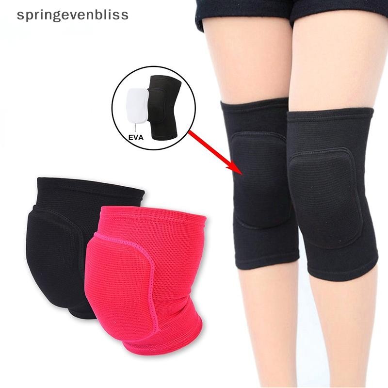 Springevenbliss กีฬาการบีบอัดเข่า Pads Elastic เข่า Protector ฟองน้ําหนาเข่ารั้งสําหรับเต้นรําออกกําลังกายการฝึกอบรมโยคะ Springevenbliss