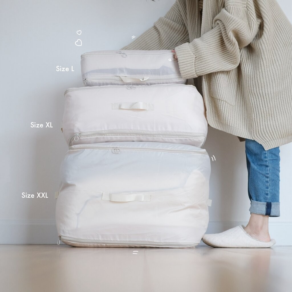 Omocha - Down Jacket Storage Bag กระเป๋าเก็บเสื้อแจ๊คเกตขนเป็ด กระเป๋าเก็บผ้านวมแบบบีบอัด