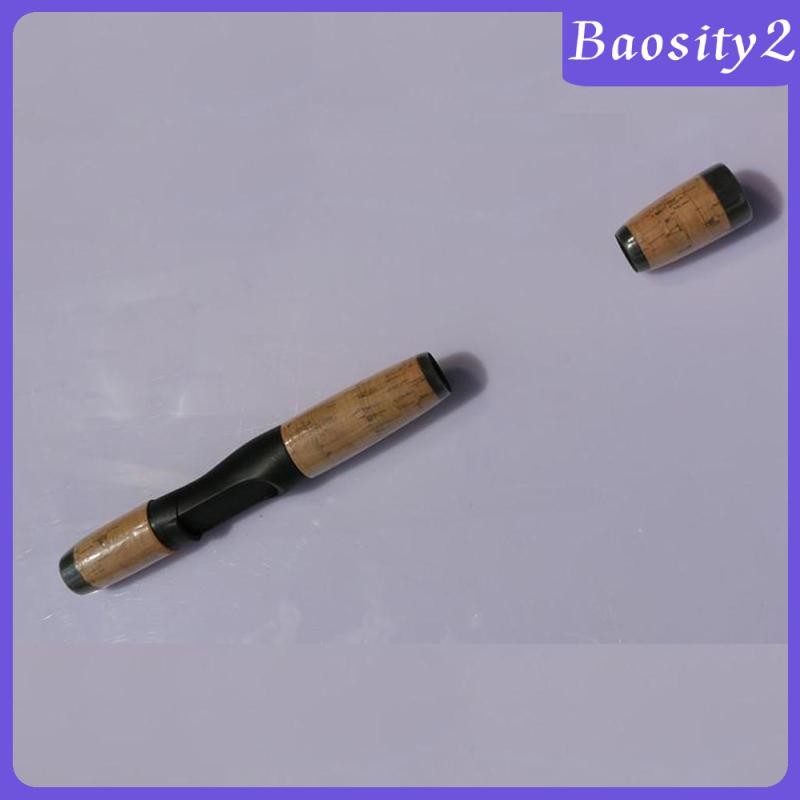 [Baosity2] ด้ามจับคันเบ็ดน้ําหนักเบาคอมโพสิตด้ามจับไม้ก๊อกพร้อมที่นั่งรีล