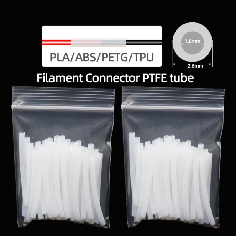 Doublebuy PTFE Filament Connector Tubes Filament Joints สําหรับ 3D การพิมพ์ 37 มม.การจัดตําแหน่งเชื่