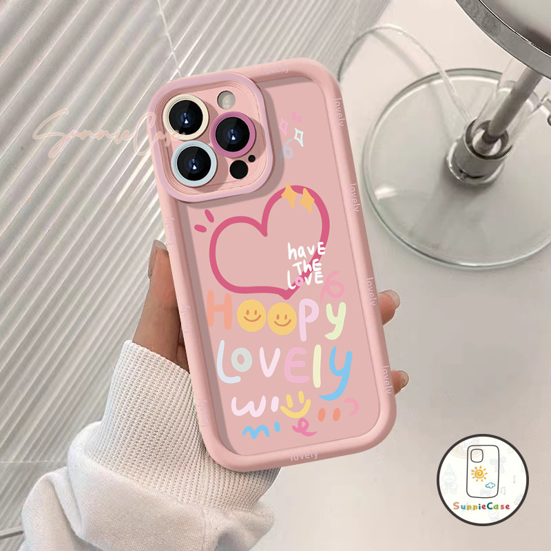 เคส Samsung A50 A04s A11A13 A03s A15 A24 A05 A04 A05s A14A32 A03 A53 A34 A54 A12 A04E ดูเดิล จดหมาย โชคดี ความรักเคส - รูปที่ 2