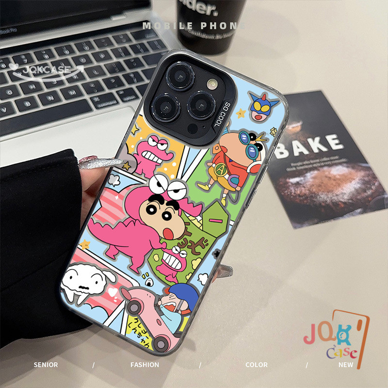 เคส IPhone 12 15 14 13 7plus 11 Pro Max 13  7 8 X XR Plus XS Max SE2020 การ์ตูน น่ารักจังเคส ชินจัง  ง่าย ๆ เคสไอโฟน