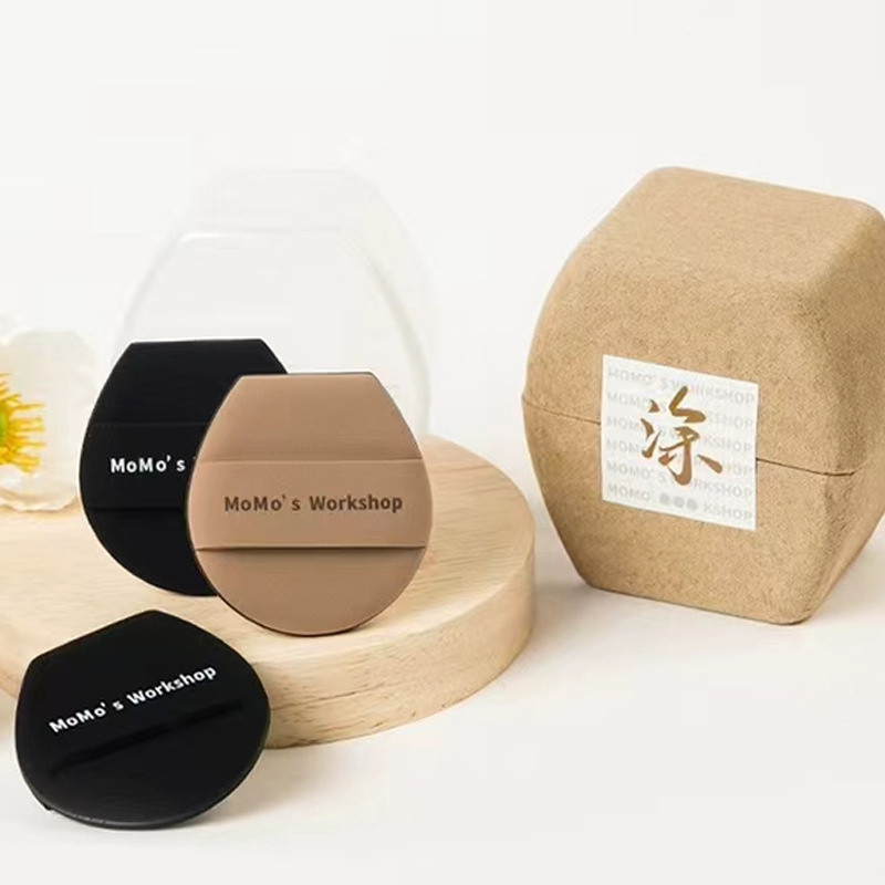 Momos Workshop Powder Puff Momos Workshop毛Jilin粉 Super Soft เปียกและแห้งใช้ Air Cushion Puff Face แต่งหน้าเครื่องมือ