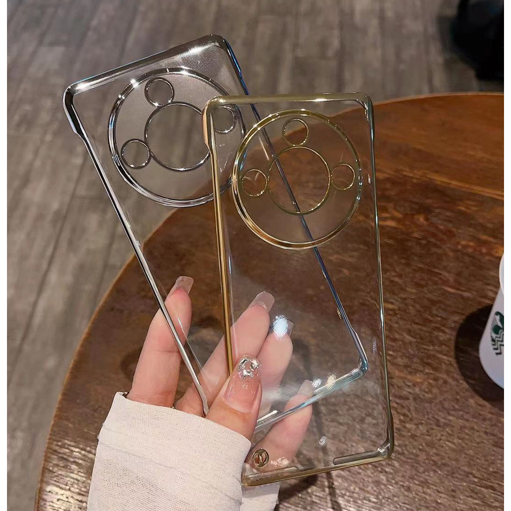 เคสไร้กรอบชุบบางพิเศษสําหรับ Huawei Honor X9B X9A X50 X40 Hard PC Clear ฝาหลังโทรศัพท์